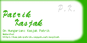 patrik kasjak business card